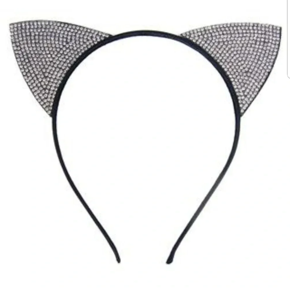 🦄Rhinestone Kitten Ears